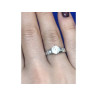 Engagement Ring with 10K white gold plated Size 6.5