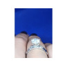 Engagement Ring with 10K white gold plated Size 6.5