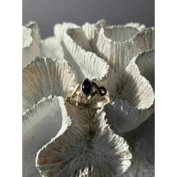 925 Sterling Silver Amethyst Ring Size 6.5