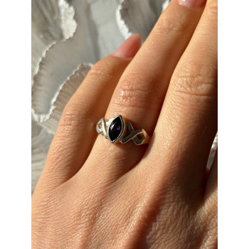 925 Sterling Silver Amethyst Ring Size 6.5