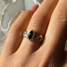 925 Sterling Silver Amethyst Ring Size 6.5