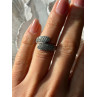 Lovely 925 Sterling Silver Cz Ring Size 6