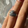 Lovely 925 Sterling Silver Cz Ring Size 6