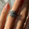 Lovely 925 Sterling Silver Cz Ring Size 6