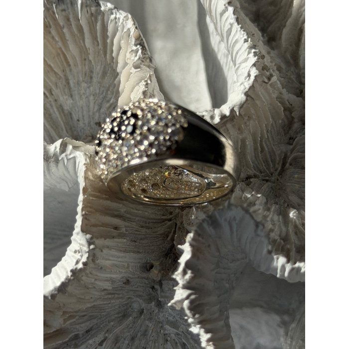 925 Sterling Silver Cz Flowers Ring Size 5