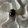 925 Sterling Silver Brown Sapphire Ring Size 6
