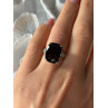 925 Sterling Silver Brown Sapphire Ring Size 6