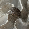 925 Sterling Silver Flower Cz Ring Size 7