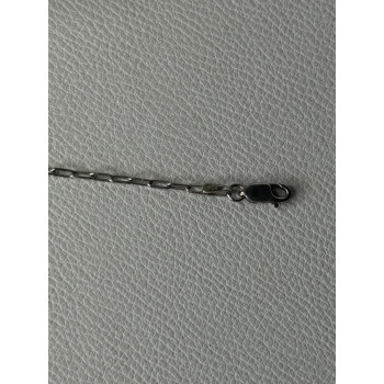 Sjd Acpl 925 Sterling Silver White Topaz Heart Bracelet Length 7.5 Inch