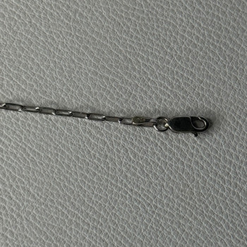 Sjd Acpl 925 Sterling Silver White Topaz Heart Bracelet Length 7.5 Inch