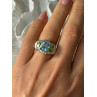 Judith Ripka 925 Sterling Silver Topaz & Peridot Ring Size 6