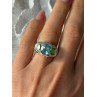 Judith Ripka 925 Sterling Silver Topaz & Peridot Ring Size 6