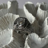 925 Sterling Silver White Spinel Ring Size 7