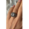925 Sterling Silver White Spinel Ring Size 7