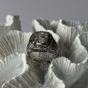 925 Sterling Silver White Spinel Ring Size 7