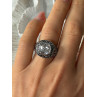 925 Sterling Silver White Spinel Ring Size 7