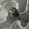 925 Sterling Silver White Spinel Ring Size 7