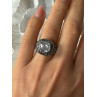 925 Sterling Silver White Spinel Ring Size 7