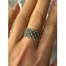 Vintage 925 Sterling Silver Marcasite Ring Size 8