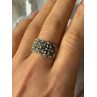 Vintage 925 Sterling Silver Marcasite Ring Size 8