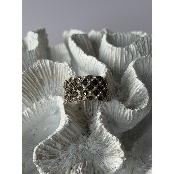 Vintage 925 Sterling Silver Marcasite Ring Size 8