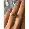 925 Sterling Silver Citrine Ring Size 6