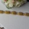 Portugal Topazio 925 Sterling Silver Gold Plated Bracelet Length 7 Inch