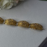 Portugal Topazio 925 Sterling Silver Gold Plated Bracelet Length 7 Inch