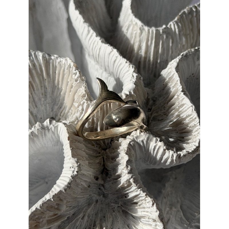 925 Sterling Silver Dolphin Ring Size 6.5