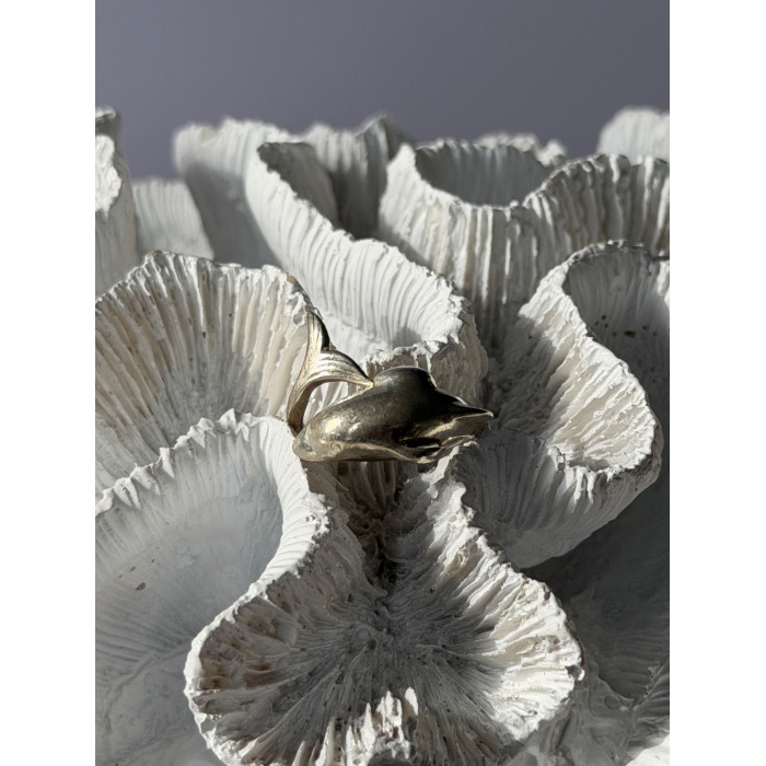 925 Sterling Silver Dolphin Ring Size 6.5