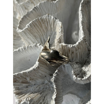 925 Sterling Silver Dolphin Ring Size 6.5