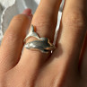 925 Sterling Silver Dolphin Ring Size 6.5