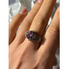 Vintage 925 Sterling Silver Amethyst Ring Size 8