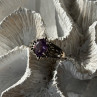 Vintage 925 Sterling Silver Amethyst Ring Size 8