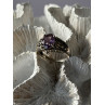 Vintage 925 Sterling Silver Amethyst Ring Size 8