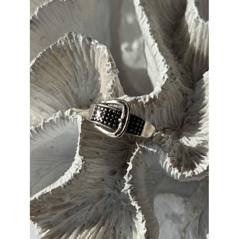 925 Sterling Silver Belt Spinel Ring Size 7