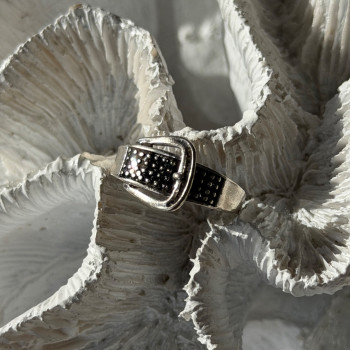 925 Sterling Silver Belt Spinel Ring Size 7