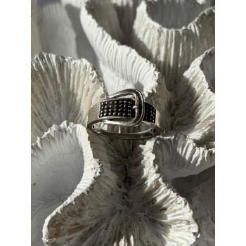 925 Sterling Silver Belt Spinel Ring Size 7