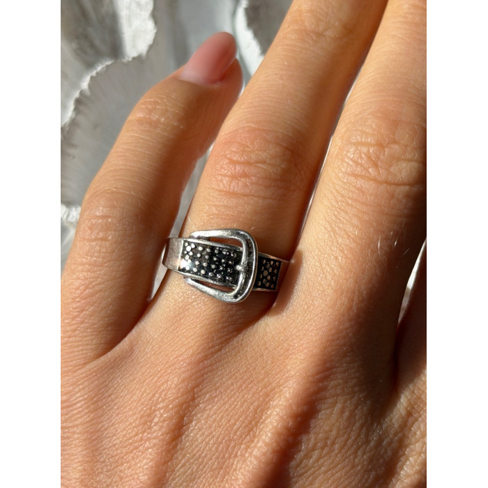 925 Sterling Silver Belt Spinel Ring Size 7