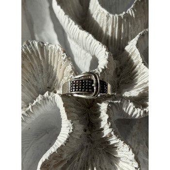 925 Sterling Silver Belt Spinel Ring Size 7