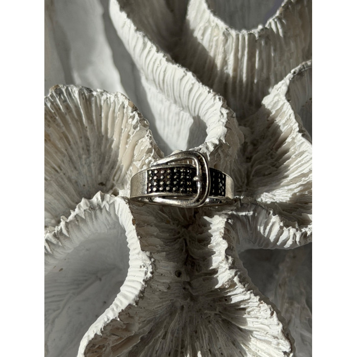 925 Sterling Silver Belt Spinel Ring Size 7