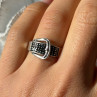 925 Sterling Silver Belt Spinel Ring Size 7