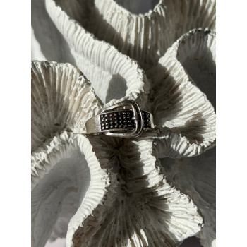 925 Sterling Silver Belt Spinel Ring Size 7