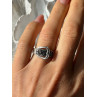 925 Sterling Silver Belt Spinel Ring Size 7