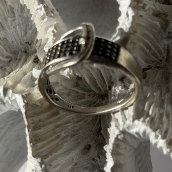 925 Sterling Silver Belt Spinel Ring Size 7