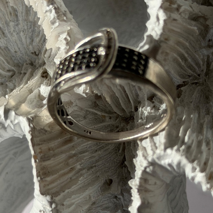 925 Sterling Silver Belt Spinel Ring Size 7
