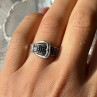 925 Sterling Silver Belt Spinel Ring Size 7