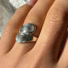 Vintage 925 Sterling Silver Abalone Ring Size 6