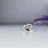 925 Sterling Silver Malachite Insert 