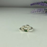 925 Sterling Silver Malachite Insert 